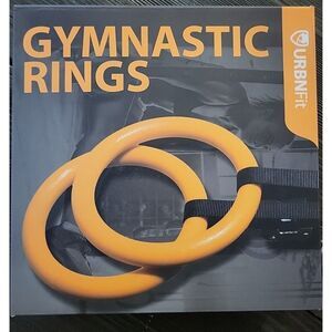 URBNFit Gymnastic Rings w/ Adjustable Straps- Non-Slip - New